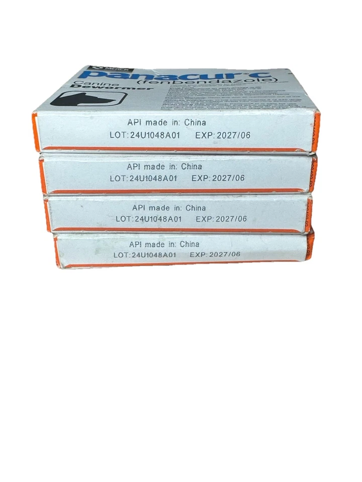 4 X Panacur C 4 gramos canino 40 libras tratamiento desparasitante 3 paquetes por caja caducidad 6/27 Foto 2 de 3