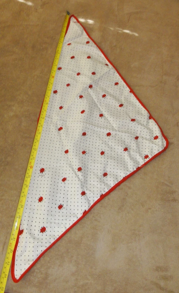 Bufandas vintage de Vera Ladybug bufanda envolvente triángulo pañuelo Ladybug Foto 3 de 4