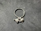 1.72g Sterling Silver Vintage 925 Turtle Charm Hoop Earring Animal Dangle Size 7