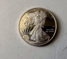 One Half Troy Ounce Silver Eagle Style Round.999 Fine Golden State Mint
