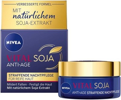 Nivea Vital Soja Anti Age Straffende Nachtpflege 50ml Nachtcreme Soja Extrakt