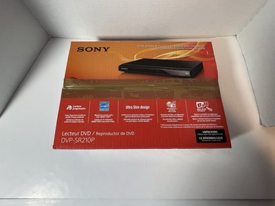 Sony Progressive Scan CD and DVD Player Brand New in Black - DVP-SR210P