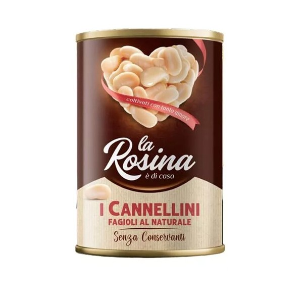 12X La Rosina Bohnen Cannellini, HüLsenfrüChte In Dosen 400G-image