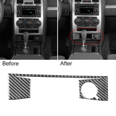 For Chrysler 300 2008-10 Carbon Fiber Cigarette Lighter Panel Interior Trim 