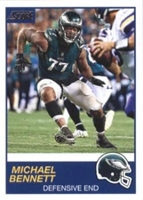 Michael Bennett 2019 Score #189 Eagles (BOX 43) ID:15262