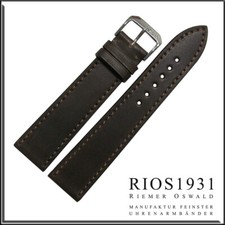 18x16 mm RIOS1931 for Panatime Mocha Springfield Shell Cordovan Watch Band For N