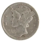 1927-S United States Mercury Dime 10 Cents 90% Silver San Francisco Mint Coin XF