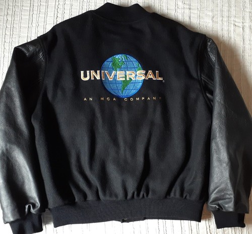 Vtg Universal Studios Leather Wool 