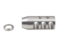 17HMR Stainless Steel 1/2x28 TPI Thread Muzzle Brake With Free Washer