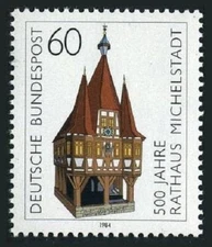 Germany 1412, MNH. Michel 1200. Michelstadt Town Hall, 500th Ann. 1984.