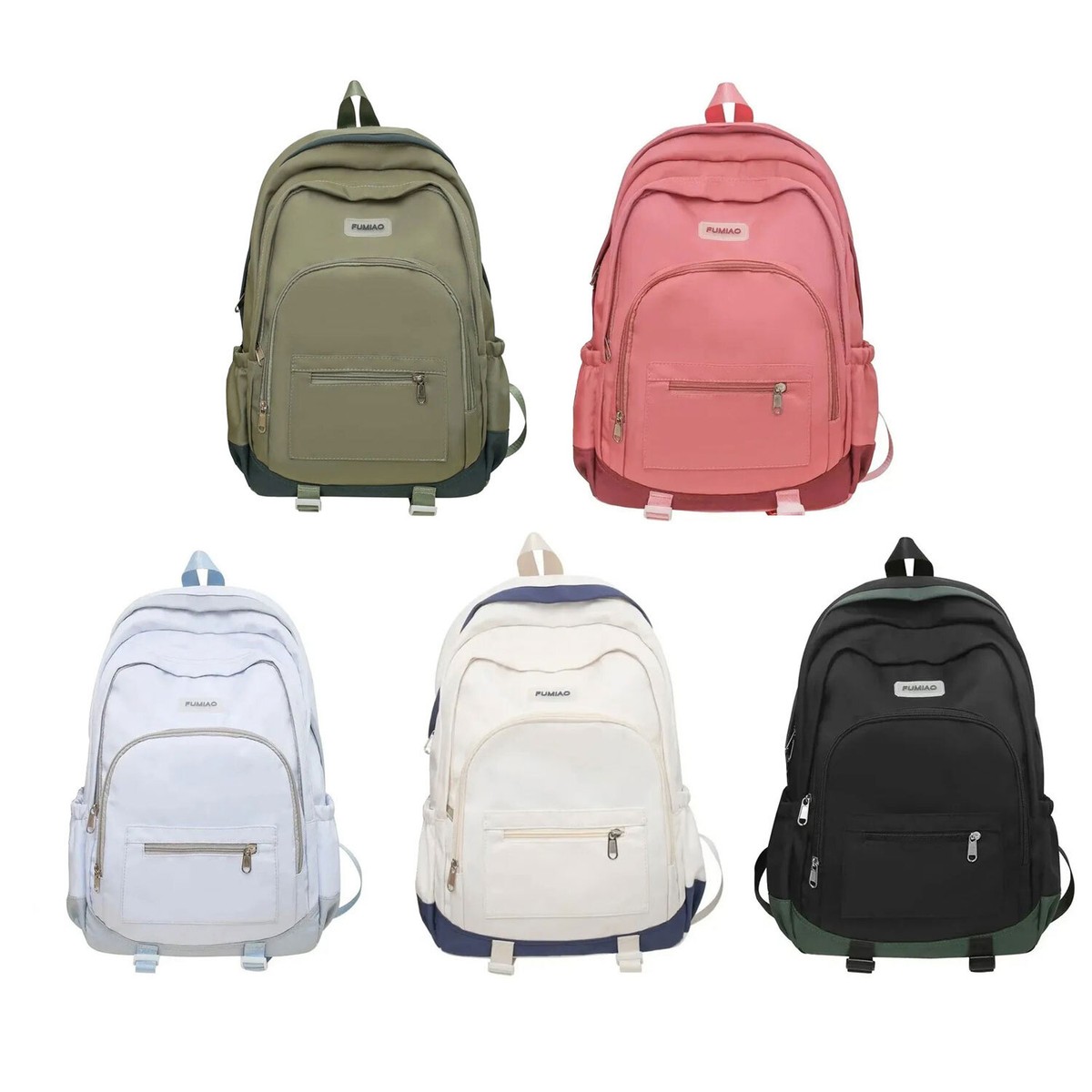 buy fb fashion laptop backpack Price History of Large 4-Compartment for Office & College, Black Grades 6 Fashion Sport Backpack Multi-function Bookbag