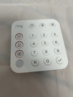 Ring Alarm Home 2nd Gen Keypad White (5AT2S7), Keypad And Charging Cord