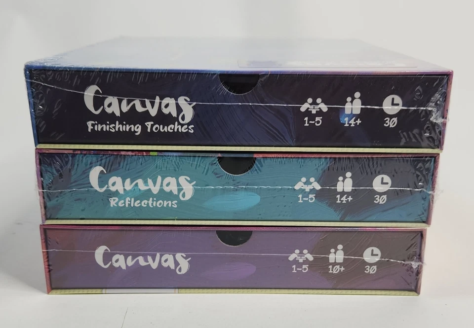 Canvas Base Game + 2 Expansions Deluxe Ed Boardgame by Road to Infamy SEALED (3) - Image 2 of 4