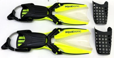 Beuchat Aquabionic Warp 1 Adjustable Open Heel Diving Fins-Size S-M US 6/8