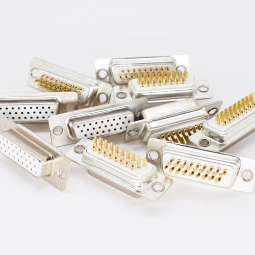 50pcs Gold Pin 26pin 3 Row D-Sub female Socket Solder Chassis Connector RS232 - Picture 5 of 5