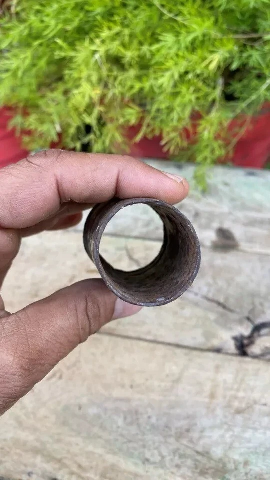 Pieza de museo de mango de lanza fina forjada a mano de hierro antiguo raro del siglo XIX Foto 2 de 4