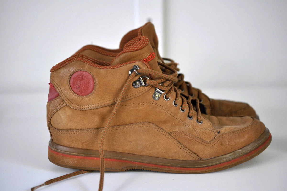Vtg Reebok boks brown ankle boots made in Korea Mens leather size