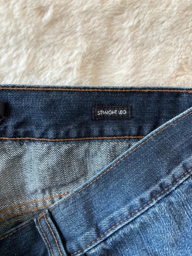 Jeans Calvin Klain blu lavaggio scuro gamba dritta taglia 33 made in Pakistan - Foto 8 di 10