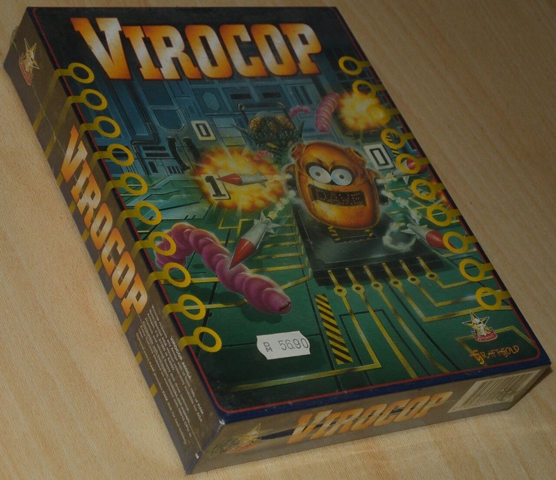 VIROCOP + SPOT ~ Commodore Amiga ~ BIG boxed ~ NEW/SEALED COLLECTIBLES ~ english