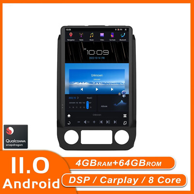 For Ford F150 2015-2021 Android Car Radio Tesla Screen 2din Stereo Receiver 64gb