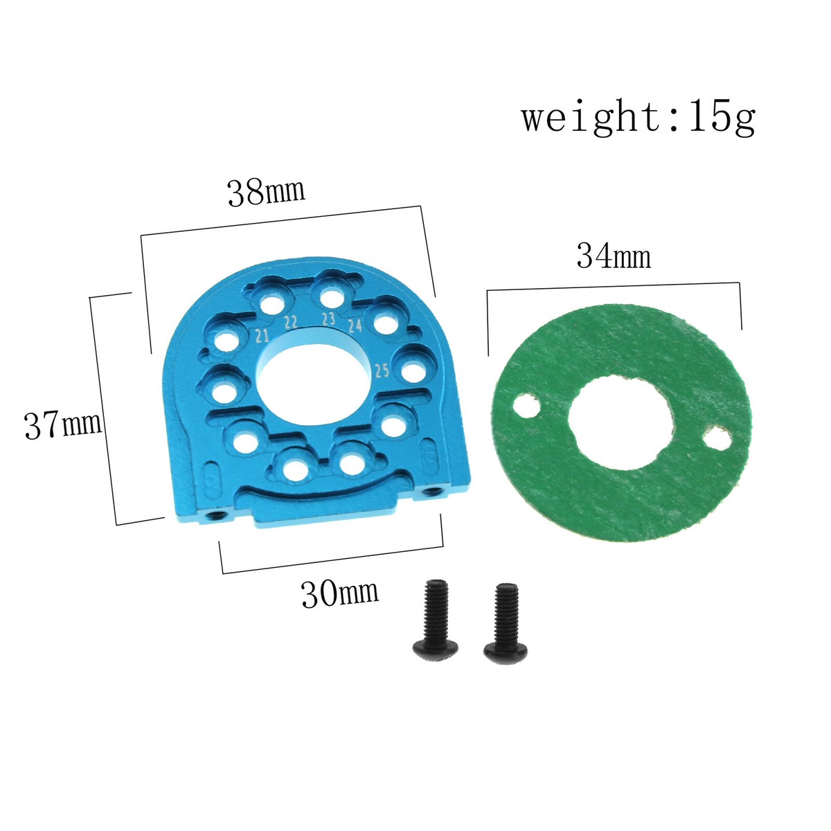 JEU DE PÉDALES de collision latérale en aluminium pour voiture RC