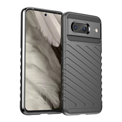 Google Pixel 8 Handy Hülle Case schwarz dünn Case Pixel8 (not Pro) mit viel Grip