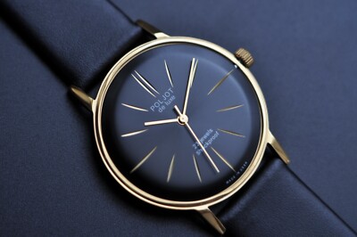 NEW Poljot De LUXE Ultra SLIM Watch NOS Vintage  Case Stainless Steel ELEGANT Rr