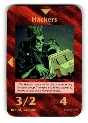 Hackers Card Limited INWO Illuminati New World Order Game | eBay