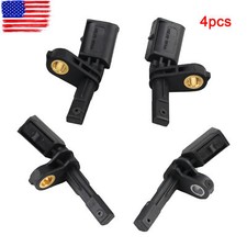 Set 4 Abs Wheel Speed Sensor Front Rear - Left Right Fit For Vw Audi A4 A5 Set 4 Abs Wheel Speed Sensor Front Rear - Left Right Fit For Vw Audi A4 A5