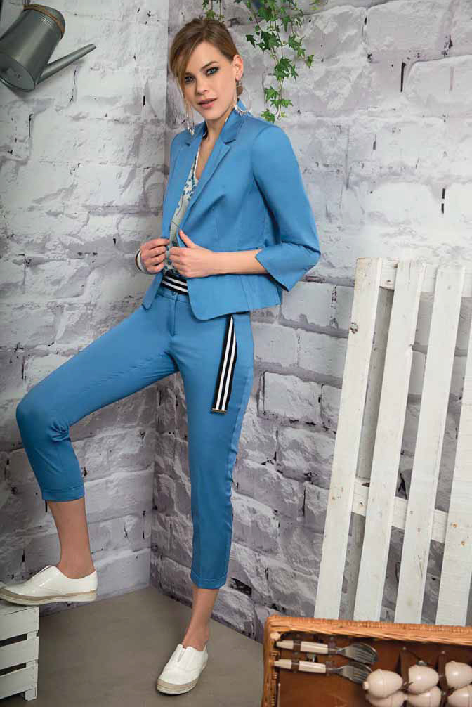 Edas giacca donna avvitata Rafael casual plus size cotone blazer