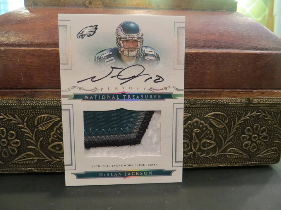National Treasures Rookie Jersey Autograph Eagles DeSean Jackson  05/99  2008 - Image 2 of 4
