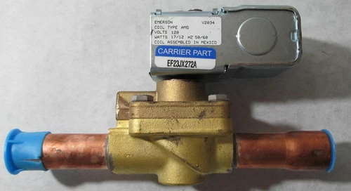 NEW EMERSON/ CARRIER EF23JX272A 240RA 12T7 LIQUID LINE 2-WAY SOLENOID VALVE 