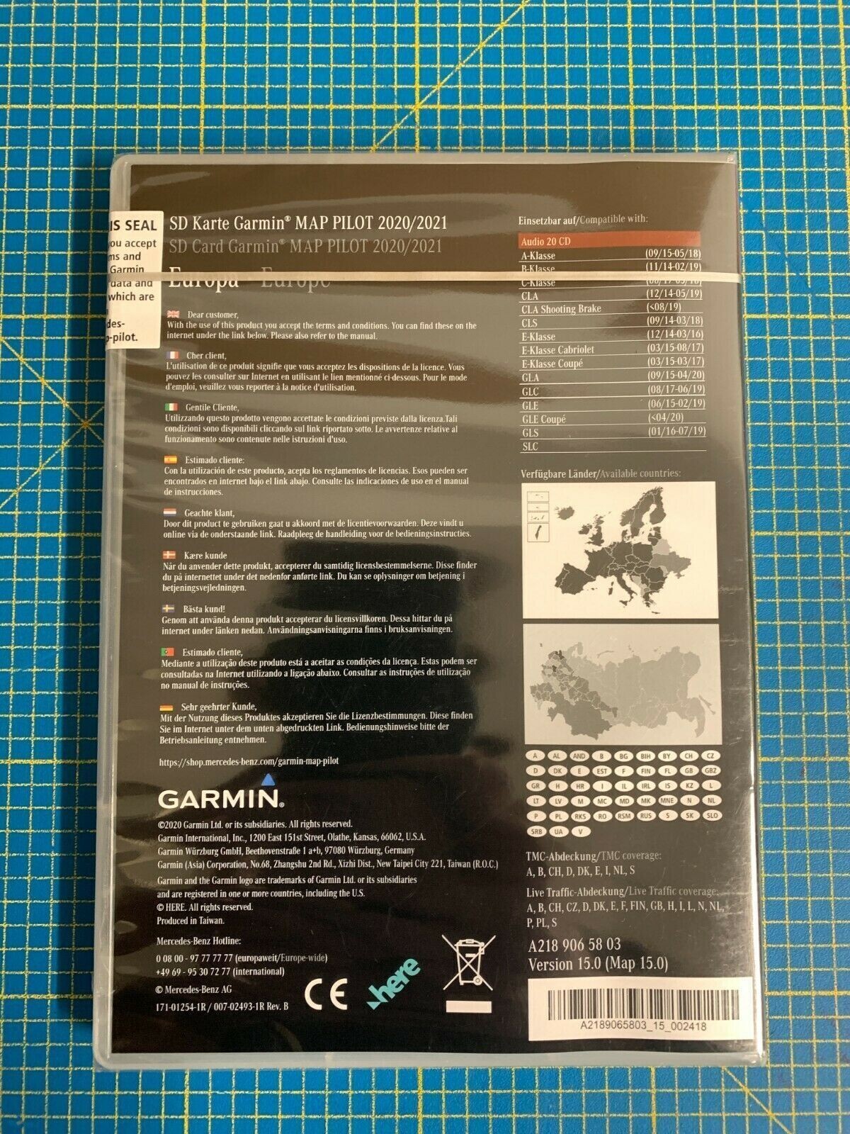 MERCEDES Garmin Map Pilot V16 A2189067603 SD Karte 2021 Full