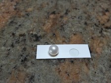 Half drilled white cultured loose Pearl 5.5-5.9mm