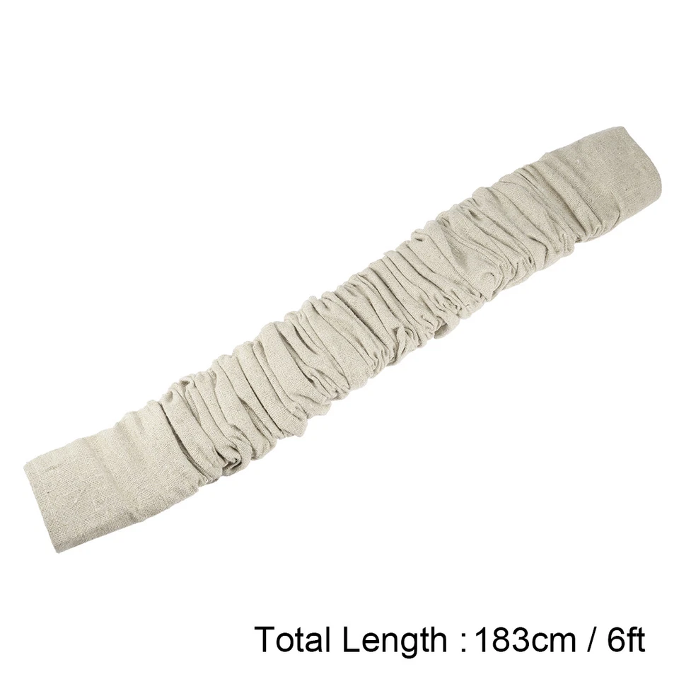 6 pieds long coton naturel tissu Cordon  Lustre couvrir fils éclairage - Photo 3/3