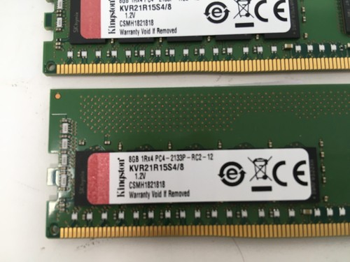KINGSTON 32GB 8GBx4 1RX4 PC4-2133P-RC2-12 ECC REG -KVR21R15S4/8 (SERVER RAM) - Picture 5 of 9