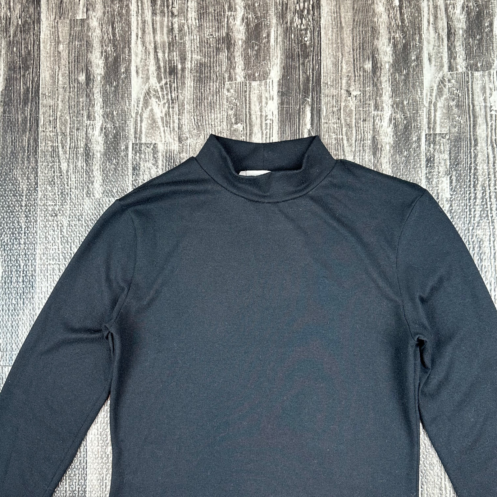 Pull & Bear Women's Basic Black Mock Turtleneck T… - image 2