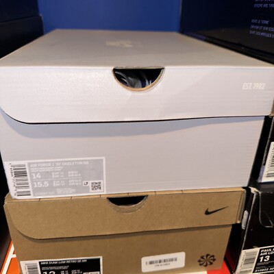 Size 14 - Nike Air Force 1 Low '07 QS Purple Skeleton Halloween 2021