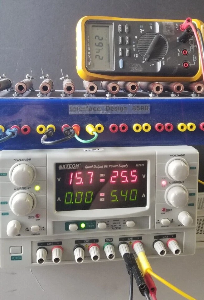 Extech 382270 Four Output Lab Power Supply TESTED @ MAX LOAD 2x30V@5A, 3.3-6V@3A - Image 2 of 4
