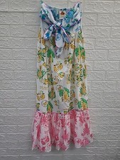 New Farm Rio Tiered Cutout Midi Dress Size XSmall