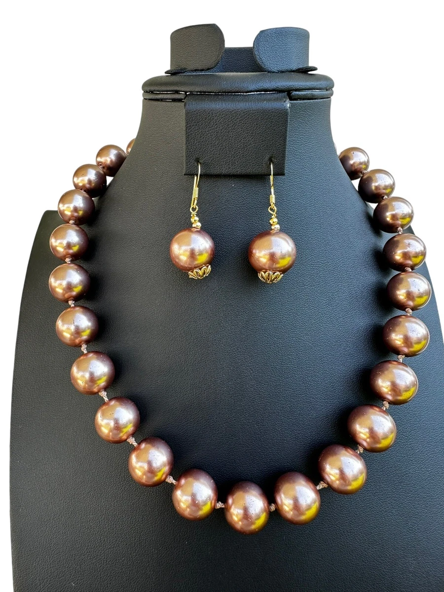 Chunky Pearl Statement Necklace, Costume Jewellery | eBay