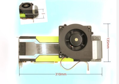 NVIDIA Tesla P40 24GB DDR5 GPU Accelerator Card Dual PCI-E 3.0  With cooling fan