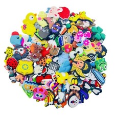 100Pcs Random Shoe Charms PVC Shoe Decoration for Kids Boys Girls Gift