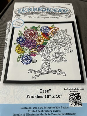 Embroidery Project Tree Bonus- Already Started, Less Commitment!Please See Pics