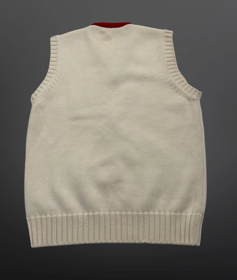 Dsquared2 Wool Knitted Embroidered Skiing Sweater Vest Gilet Size L - Image 2 of 4