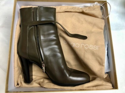 Sergio Rossi butterweiches Leder Stiefelette Gr 39,5 Vitello King