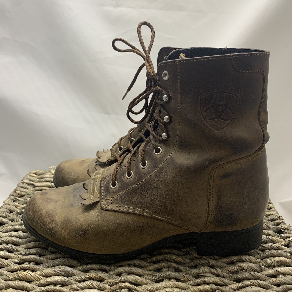 Bottes d'équitation en cuir à lacets mollet étroit DERBY