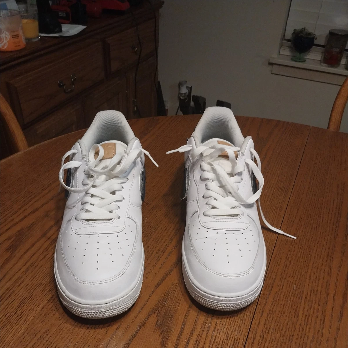 Nike Air Force 1 Low White 3D Removable Denim Swoosh CT2263-100 Men 6.5 Women 8 Nike Air Force 1  main image 4