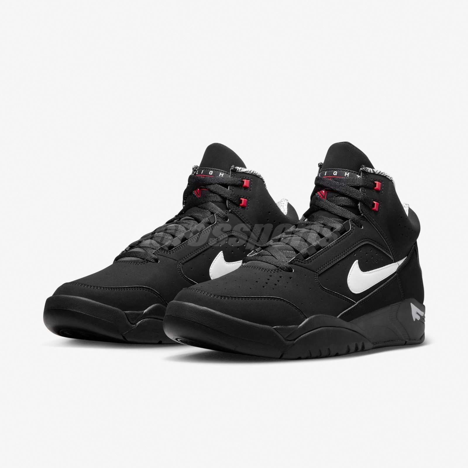 Nike Air Flight Lite Mid Black White Men Casual Shoes Sneakers DQ7687-003