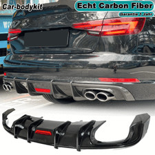 Carbon Heckdiffusor Diffusor Heckansatz Passend für Audi A4 S-Linie S4 2017-2018